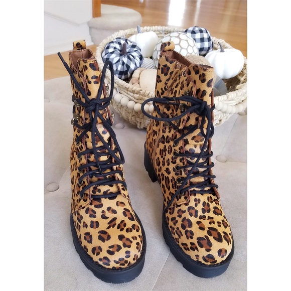 Cool Cat Grunge Leopard Maverick combat boots MIA - Picture 7 of 16